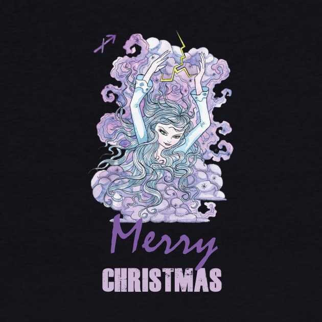 Merry Christmas Sagittarius Winter Holidays by Fun Planet